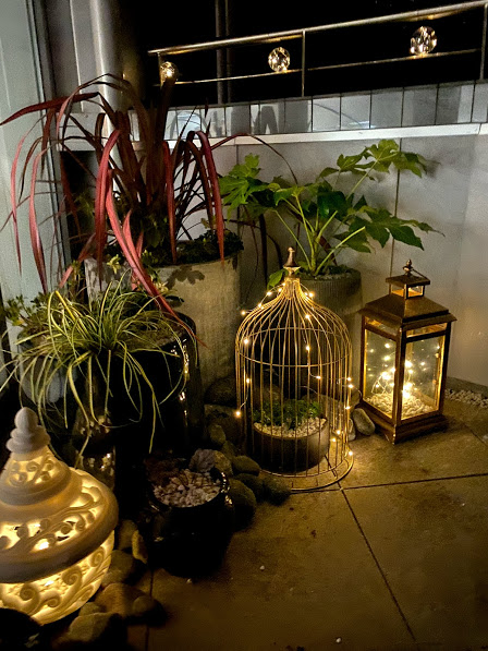 Ambient lantern lighting for cozy evenings.