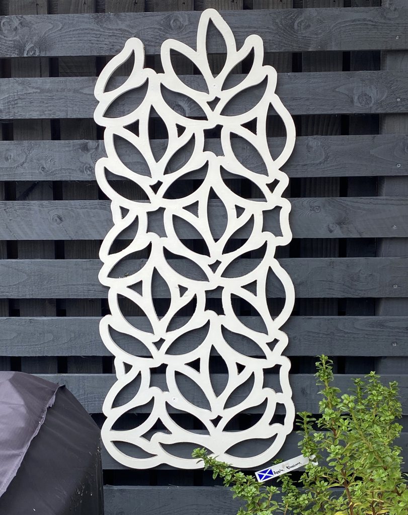 Elegant decorative wall panel for outdoor spaces.