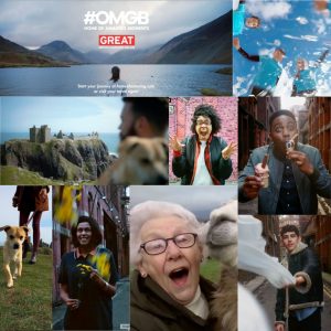 Video thumbnail for Visit England TV commercial, styled by Angela Moffat, based in Edinburgh, Scotland, and produced by LS Productions.